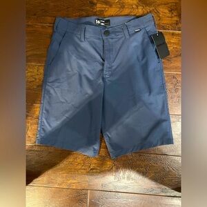 Hurley Dark Blue Boy’s Flat Front Shorts Size: 16 boys (NWT!!!)